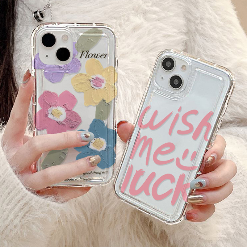 การพิมพ์จดหมาย เคสสำหรับไอโฟน TPU For iPhone 14 11 12 13 Pro Max 6 7 8 Plus X XR XS Max SE 2020 กันกระแทก เคสซิลิโคนใส