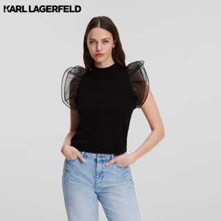 Karl Lagerfeld - PUFF-SLEEVE TOP 235W2003 เสื้อแขนพอง