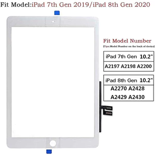 Touch Screen สำหรับ ไอแพด Pro 10.2(2019)/ไอแพด 7th Gen/ไอแพด 8th Gen อะไหล่แท็บเล็ต ไอแพด Gen 7/Gen 8