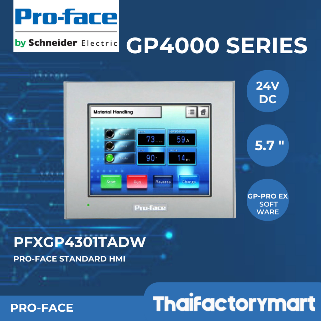HMI Pro-face PFXGP4301TADW ใช้กับ Software GP-ProEX V4.0