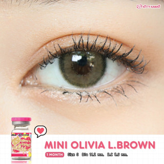 คอนแทคเลนส์ Kitty kawaii รุ่น Mini Olivia Light Brown