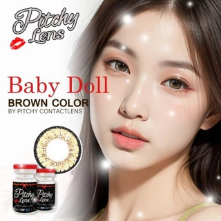 คอนแทคเลนส์ บิ๊กอาย รุ่น Baby Doll / Oilley 3 Tone สีเทา/ตาล Gray/Brown มีค่าสายตา (0.00)-(-10.00)