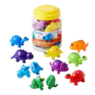 Learning Resources Snap-n-Learn Matching Dinos - 18 Pieces, Ages 18+ Months Toddler ชุดจับคู่สีไดโนเสาร์หรรษา