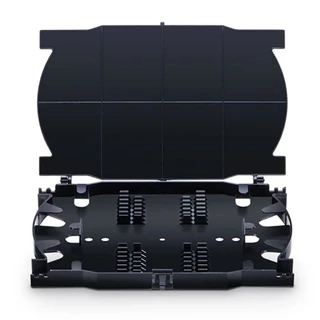 splice tray 12/24 core ถาดสไปรท์สายไฟเบอร์ออปติก ถาดเก็บสายรอยต่อจุด Splice FTTH FTTX