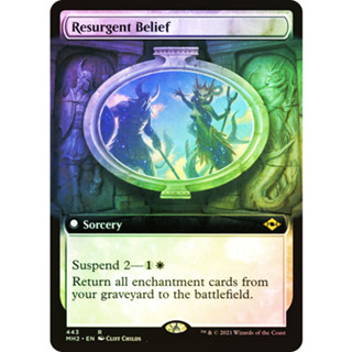 [MTG] Resurgent Belief (Extended Art) [MH2] [WHITE] [RARE] [FOIL] [ENG] (การ์ดเมจิค / Magic the Gathering)