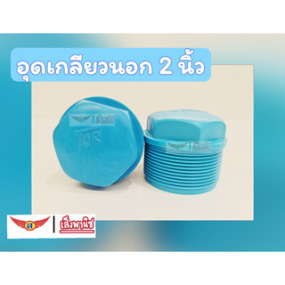 ฝาครอบท่อpvc อุดเกลียวนอกพีวีซี  ความหนา 13.5 ขนาด 2 นิ้ว