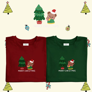 เสื้อChristmas Santa Bear(ผ้าcotton 100% สกรีนชัด สีสด ติดทน)