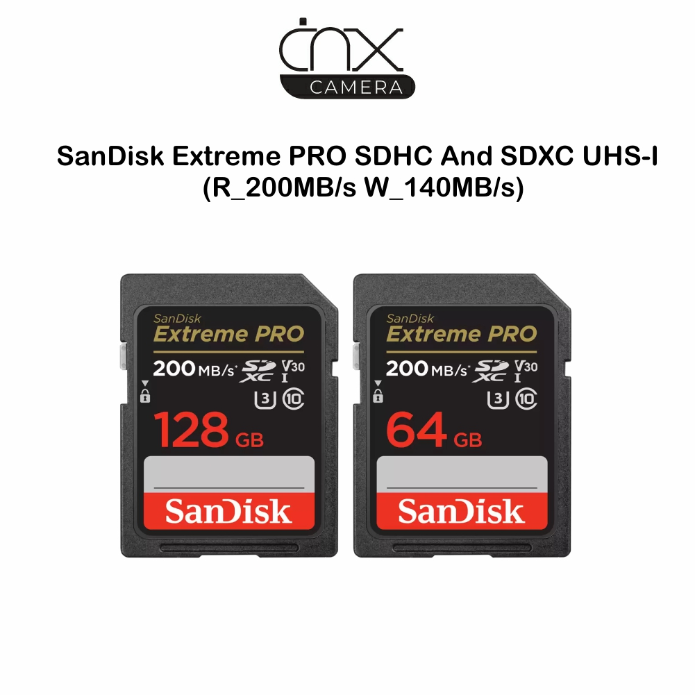 เมมโมรี่การ์ด Sandisk SD 64GB 170MB Extreme Pro /128GB 170MB Extreme Pro รับประกัน Synnex