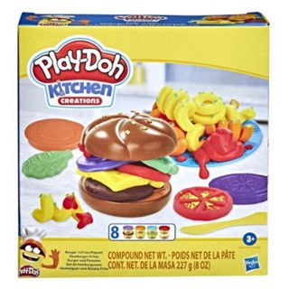 Play-Doh Kitchen Creations Burger and Fries Set with 8 Non-Toxic Colors