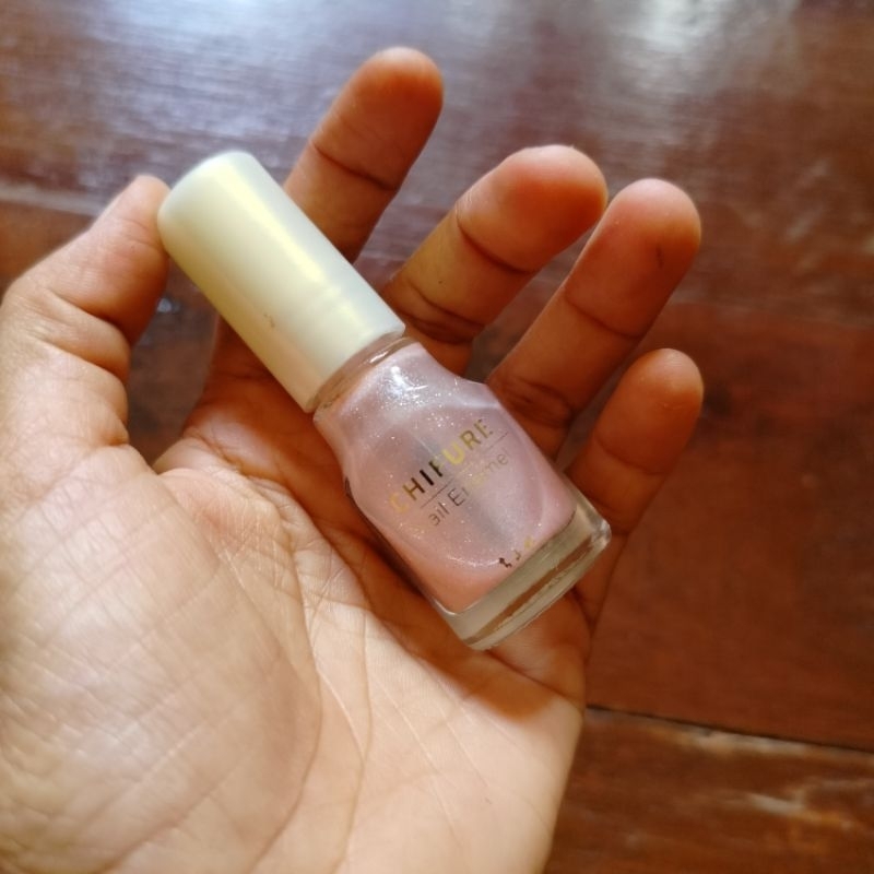 chifure Nail Enamel ยาทาเล็บ น้ำยาทาเล็บ สีชมพูใสวิ๊งค์