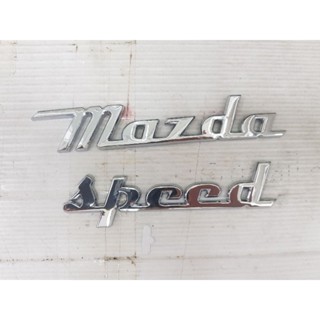 Logo mazda speed งานเหล็ก ขนาด17/14cm