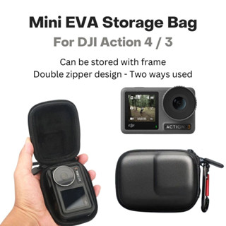 DJI OMSO Action 4/3 Sports Mini Protective Storage Bag GoPro11/10/9 Storage Bag Sports Camera Accessories Send Carabiner