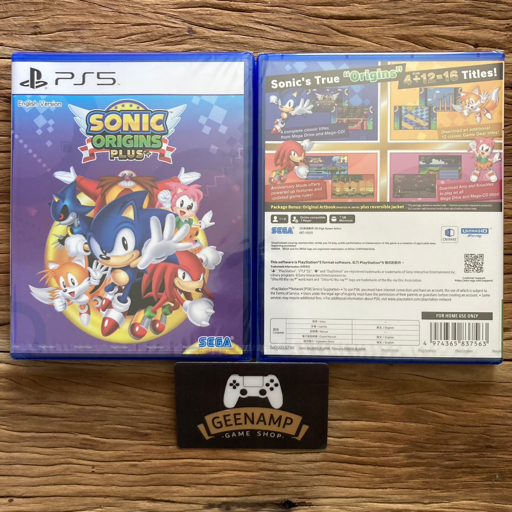(คูปองShopeeลด15%) PS4 PS5 [มือ1] Sonic Origins Plus (R3/ASIA)(EN) **ฟรีของแถม** - Sonic Origin Plus +