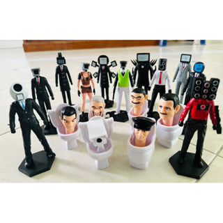 ของเล่น skibidi toilet tv man camera man speaker man โมเดลขนาด 5-12 cm.