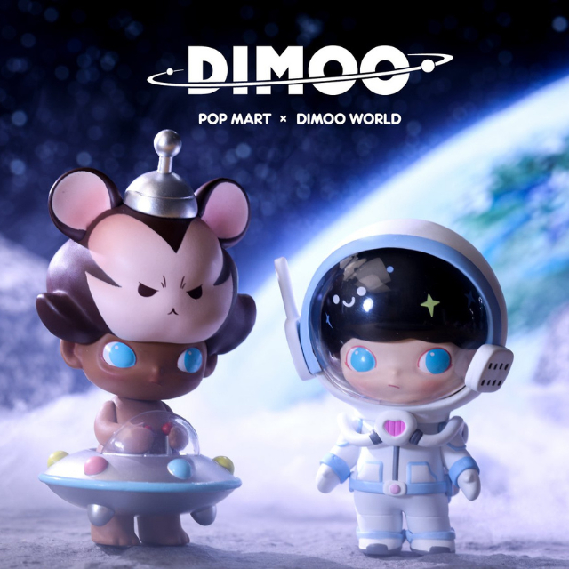 [ แบบสุ่ม ] พร้อมส่ง Dimoo Space Travel Series Blind Box⛅️🚀✨🌙⭐️ 💌 POP MART 💌  ของแท้💯