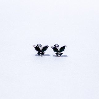 จิวต่างหูเกาหลี More Than Piercing: A296 Black Butterfly