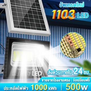 Hengoo ไฟสปอตไลท์  Solar Light LED แสงขาว 15W ไฟโซล่าเซลล์ โคมไฟติดผนัง โคมไฟถนน ใช้พลังงานแสงอาทิตย์