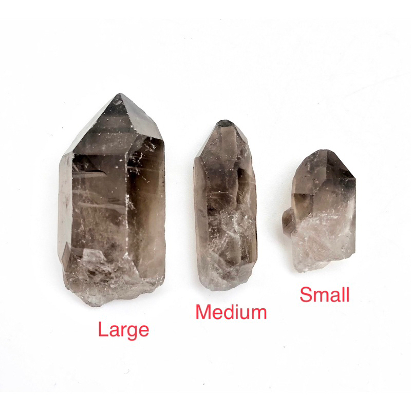 Raw Smoky Quartz Point Crystal - Raw Smoky Quartz Crystal - Crystal Quartz - Natural Smoky Quartz Po