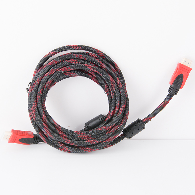 สาย TV HDMI 1.8 เมตร 3เมตร 5เมตร 10เมตร สายถักรุ่น HDMI 1.8M 3M 5M 10M 20M CABLE 3D FULL HD 1080P