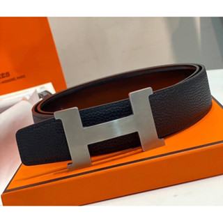 เข็มขัดผู้ชายhermes belt 4cm (ใส่ได้สองด้าน) Grade Original