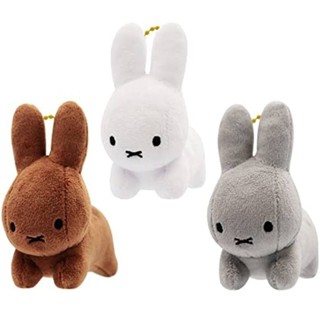 น่ารักมาก 🐰 Taito Miffy BRUNA ANIMAL Plush Mascot Rabbit  Keychain  Gray 🐰 พวงกุญแจ กระต่าย มิฟฟี่  สีเทา น่ารักสุดๆ 🐰