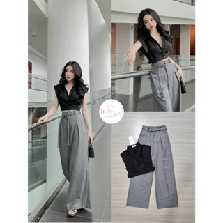 Lalisa999ราคาถูกที่สุด!! NUDA เซตเสื้อ+กางเกงขายาว