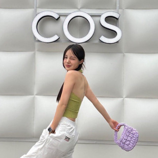 cos quilted micro bag - สีม่วงใบจิ๋วน่ารัก