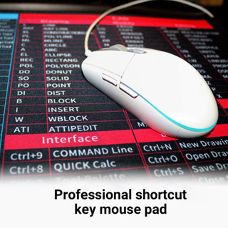 แผ่นรองเมาส์คีย์ลัดภาษาไทย ขนาดใหญ่ Shortcut key mouse pad แผ่นรองเมาส์พิมพ์ปุ่มลัด ของขวัญ for อุปกรณ์สำนักงาน