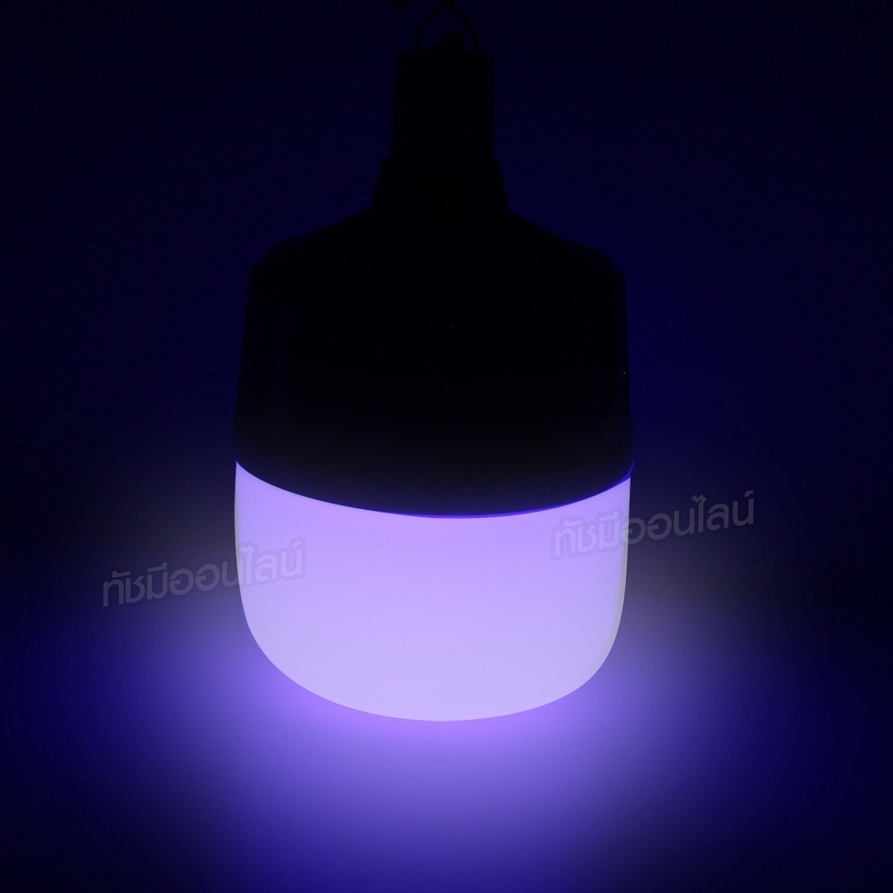 หลอดไฟแบล็คไลท์ 700W โคมไฟ ล่อแมลง โซล่าเซลล์  พร้อมรีโมท กันน้ำ ปรับได้ 3 ระดับ ไฟLED แสงสีม่วง BLACKLIGHT  เลือกรุ่น - รูปที่ 7