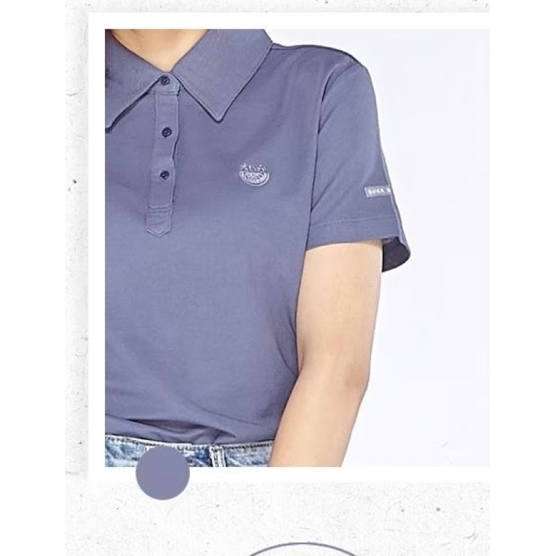 เสื้อแตงโมคอปก สีเทา(no.61)เสื้อแตงโมแท้100% สินค้าขายดี
