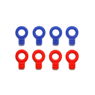 Tamiya 95393 - Rubber Body Catches (Red/Blue)