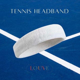 LOUVE | Tennis Headband 🎾 ที่คาดผมสไตล์ เทนนิส, Y2K ผ้าใส่สบาย