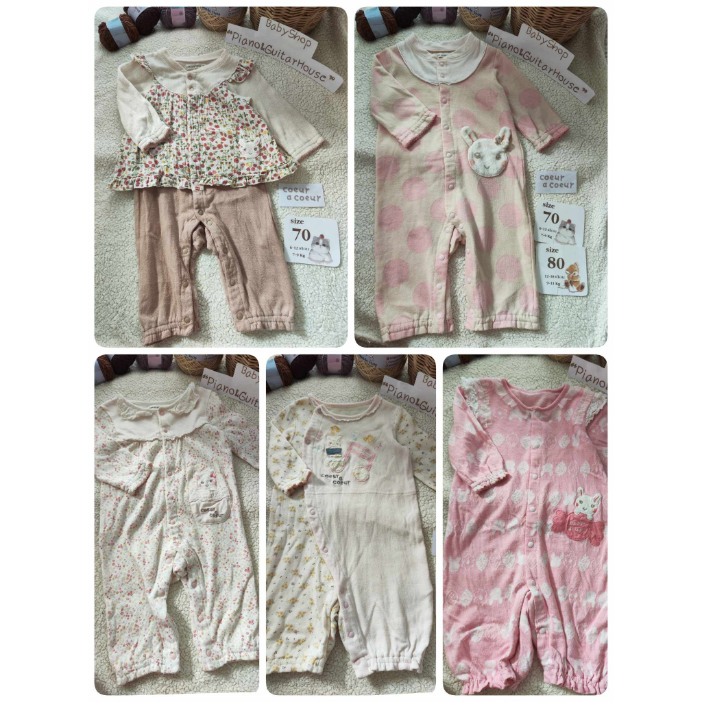 𝙐𝙋𝘿𝘼𝙏𝙀‼️13/08/𝟲8 รอมเปอร์รวมแบรนด์ Coeur A Coeur ส่งต่อเสื้อผ้าลูกสาวแบรนด์ญี่ีปุ่นมืออสอง ชุดเด็กผู