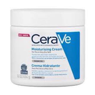 ❤️Love Sale❤️Cerave Moisturising Cream เซราวี มอยซ์เจอร์ไรซิ่ง ครีมบำรุงผิวหน้าและผิวกาย สำหรับผิวแห้ง 454 g.