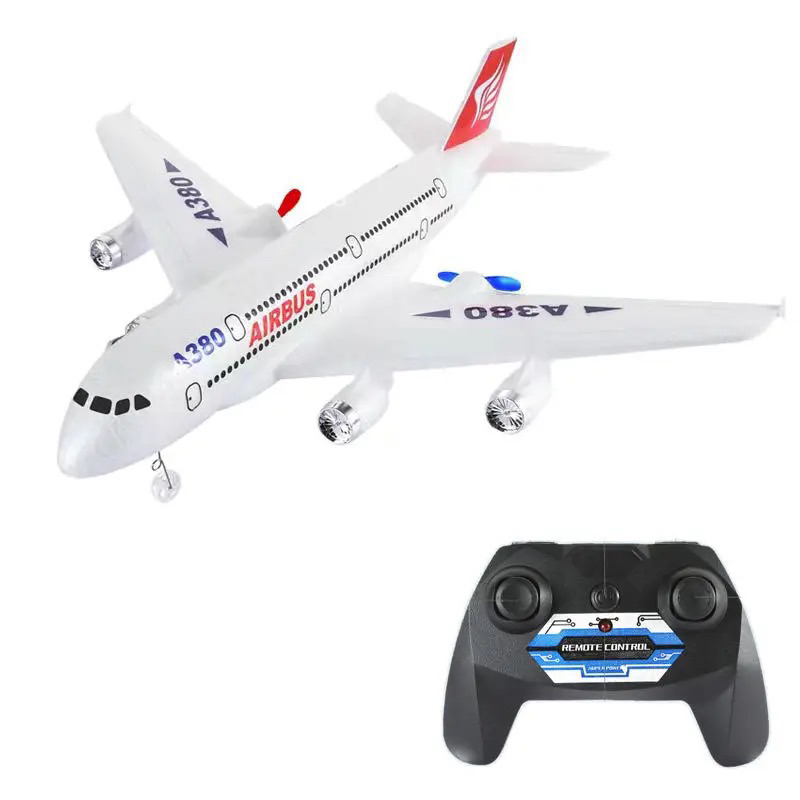 เครื่องบินบังคับวิทยุA380 ระบบ2CH 2.4GHzมีไฟ เป็นโฟม แบตเตอรี่ชาร์จอุปกรณ์พร้อมเล่น