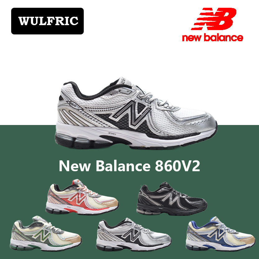 [ส่งฟรี] New Balance 860 ALDAime Leon Dore x New Balance 860V2  GRAY รองเท้ากีฬา สําหรับผู้ชายและผู้หญิง