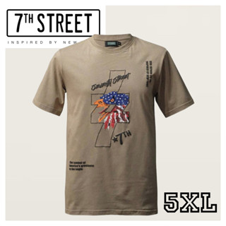 7th Street เสื้อยืด ขนาด 5XL รอบ อก 60 นิ้ว รุ่น BEG025