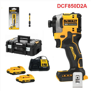 DEWALT ไขควงกระแทก รุ่น DCF850D2A มาพร้อม  แบตเตอรรี่ 2ก้อน ดอกไขควง เครื่องมือช่าง รับประกัน