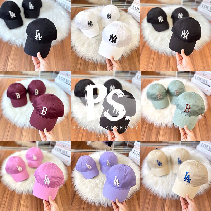 MLB แท้ 💯 พร้อมส่ง หมวก MLB N-Cover Unstructured Ball Cap Boston Red Sox หมวกแก๊ป MLB N-Cover Slider