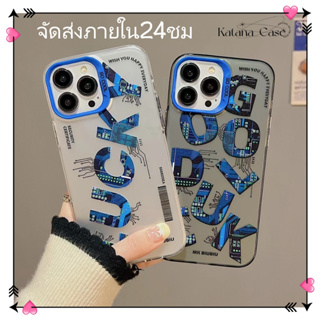 🎐จัดส่งภายใน24ชม🎐เคส for iPhone 11 14 Pro Max Case for iPhone 12 13 ป้องกันการตก การป้องกัน พื้นผิวกระจก หวานเท่