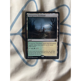 การ์ด MTG Overgrown Farmland Land Magic the Gathering EDH รุ่น MID สภาพ Nm