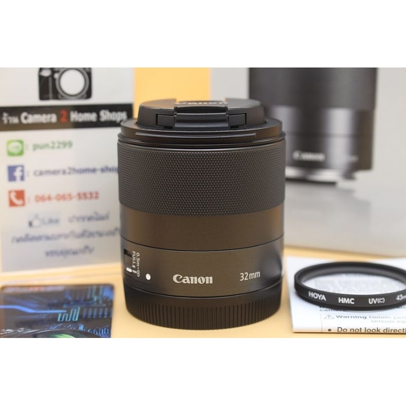 LENS CANON EF-M 32mm F1.4 STM อดีตประกันร้าน สภาพสวย ไร้ฝ้า รา ใช้งานน้อย แถมฟิลเตอร์