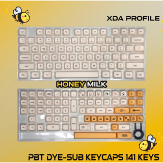 คีย์แคปสี (Honey-milk) 141Key XDA PROFILE มีที่ดึงคีย์ &gt;&gt;ส่งไว &gt;&gt;ส่งฟรี