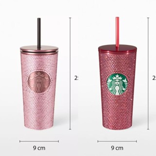 ♥️พร้อมส่ง ของแท้♥️ Starbucks Stainless Steel Bling BLACKPINK + 25 years Royal Pink Bling