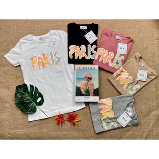 เสื้อยืดผ้าเด้งป้ายME รุ่นPARIS อก32"-40" ส249