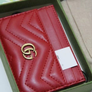 gucci mamon card bag red/spot/แท้100%