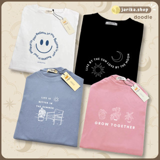 Jarikashop - เสื้อยืดลาย DooDle ( งานป้าย.. Jarika ) ( จ176 )