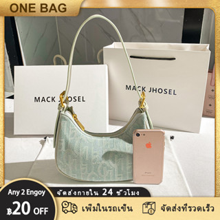 【ONE BAG】ฮ่องกง MackJhosel PU เฉพาะกลุ่ม Vintage Canvas กระเป๋า