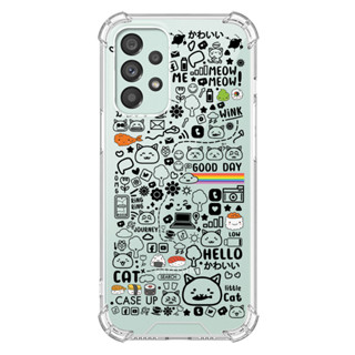 เคสใสอิโมจิ ลายน่ารัก รุ่น samsung A เคสมือถือ emoji