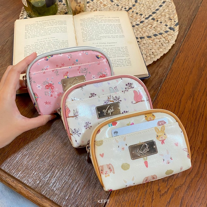 กระเป๋าใส่เงิน Pocket Bag KEPT กระเป๋าเงินใบสั้น ใส่เงินแล้วรูดซิปไม่กินแบงค์ มีช่องใส่บัตรด้านใน พกพาสะดวก